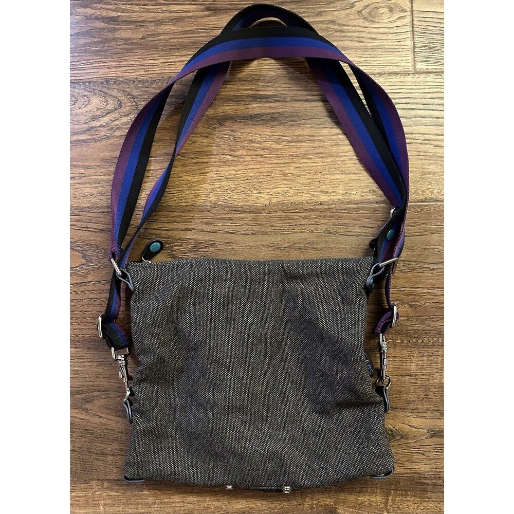Gabs Italia G-Urban M Ruga Tweed Leather Convertible Shoulder Bag - Picture 2 of 8